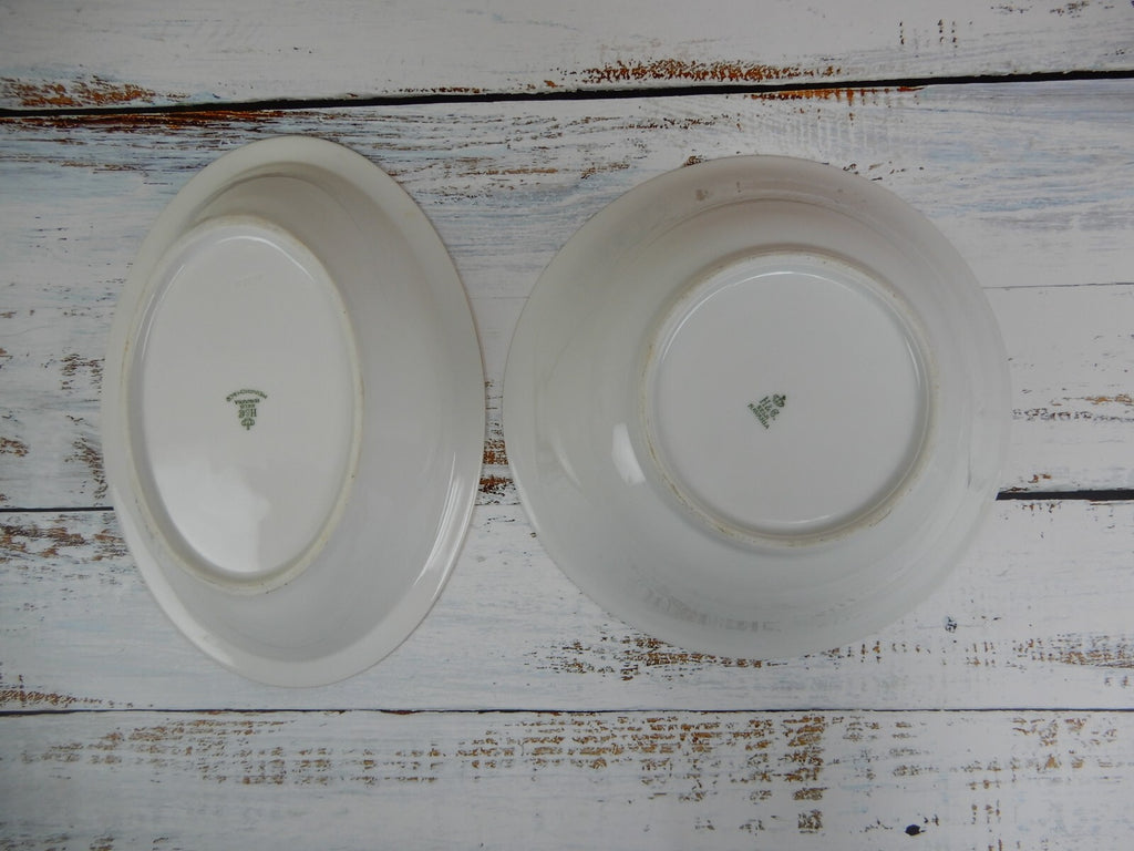 Set of 2 Serving Bowls Queen Pattern Heinrich & Co.Selb Bavaria