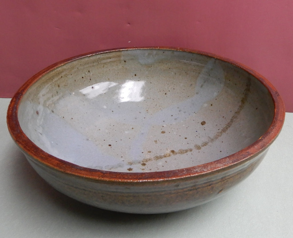 Vintage Signed Ziagler 1972 Glazed Bowl 11-1/4" x 4"