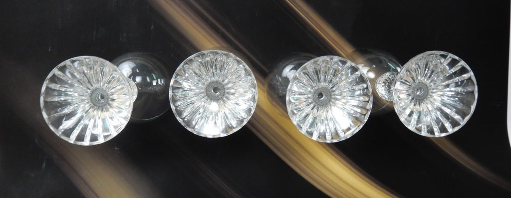 Mikasa Crystal The Ritz Wine Glasses Set of 4 Stemware 6-1/2" Tall ~ 7oz