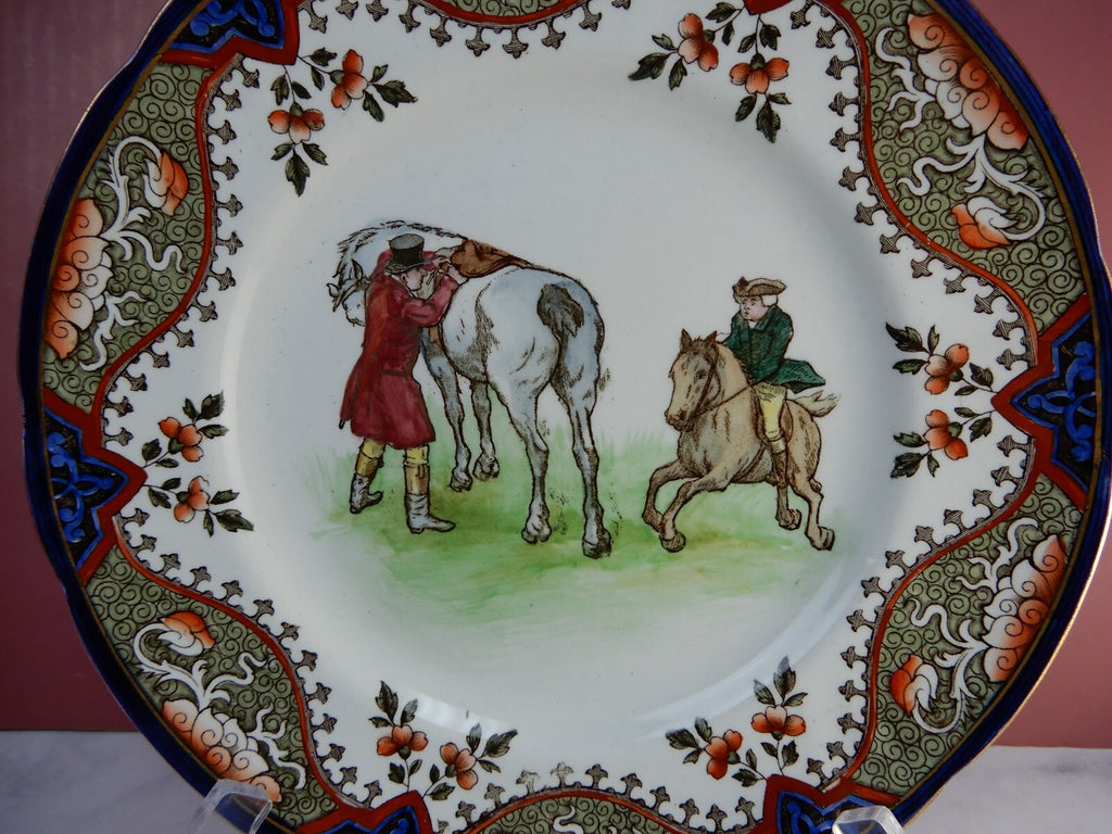 Antique Doulton Burslem ALMA Hunting Thomson Plate 10-1/4" Diameter D.2397