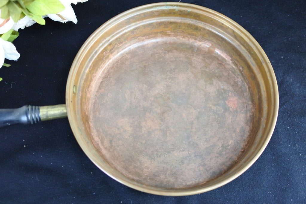 9.5" Vintage CGJ Copper Chaffing Dish Food Warmer Sterno with Stand