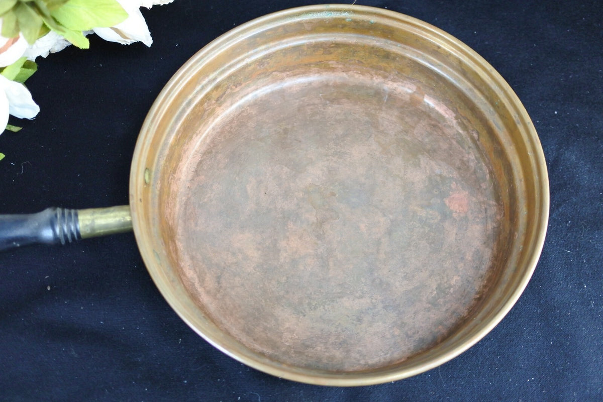 9.5" Vintage CGJ Copper Chaffing Dish Food Warmer Sterno with Stand