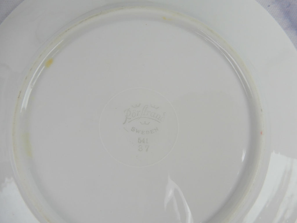 Rorstrand Sweden Swedish GRACE White & Gold 2 Cups & Saucers w/3 Dessert Plates
