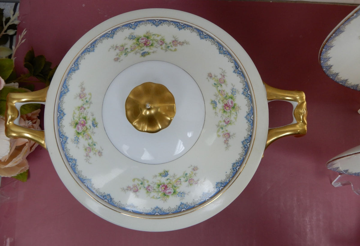 Set of Six Serving Pieces Meito China N.S.P.(Nagoya Seito Porcelain) Japan