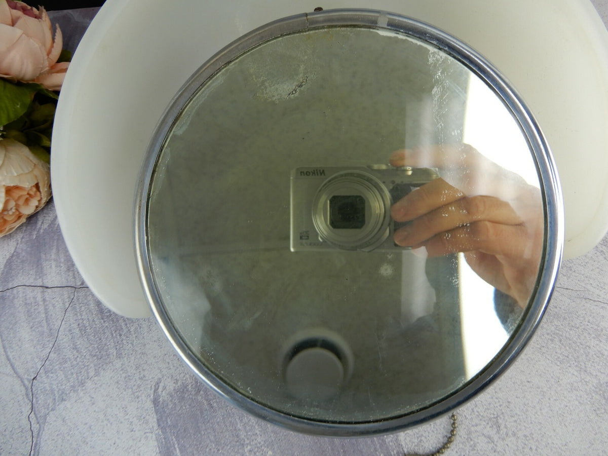 Vintage/Antique Milk glass Backlit Mirror