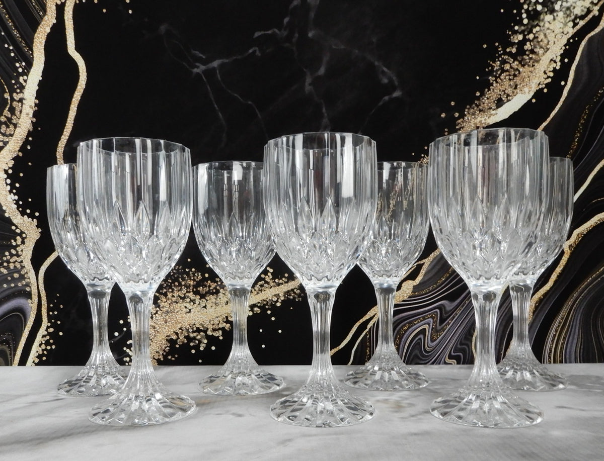 Set 7 Cristal D'Arques - Durand Bretagne Wine Glass - 6 1/2" Hold 6oz