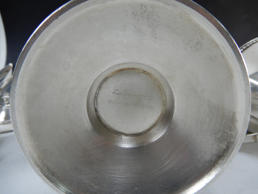 Oneida Community LTD.Lakewood Silverplate Coffee Pot ,Sugar Bowl and Creamer