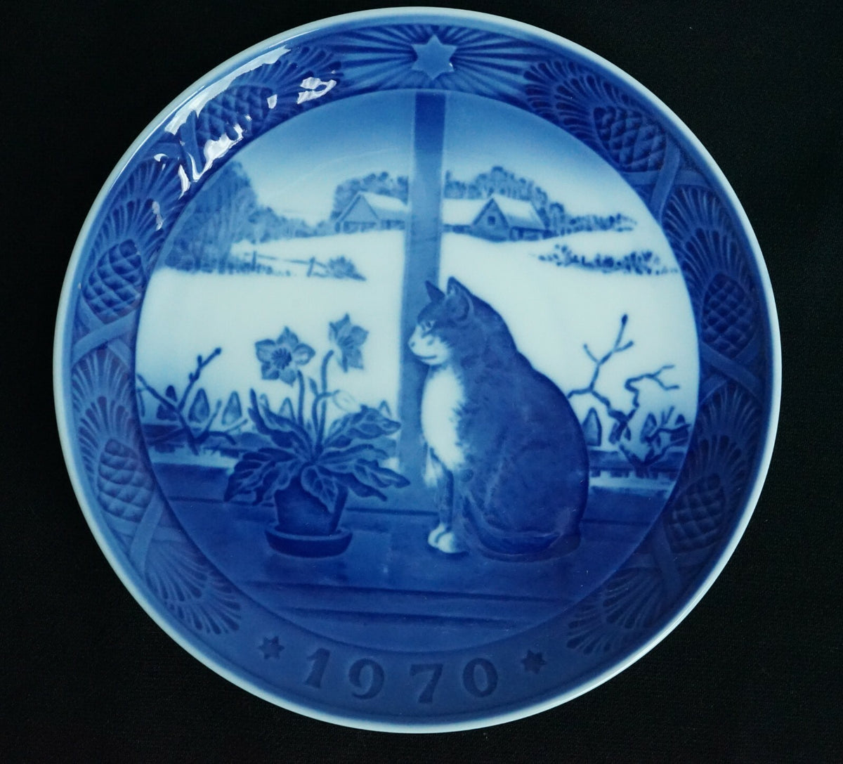 4 Royal Copenhagen Denmark Annual Christmas Plate 1968, 69, 70, 71 Kai Lange