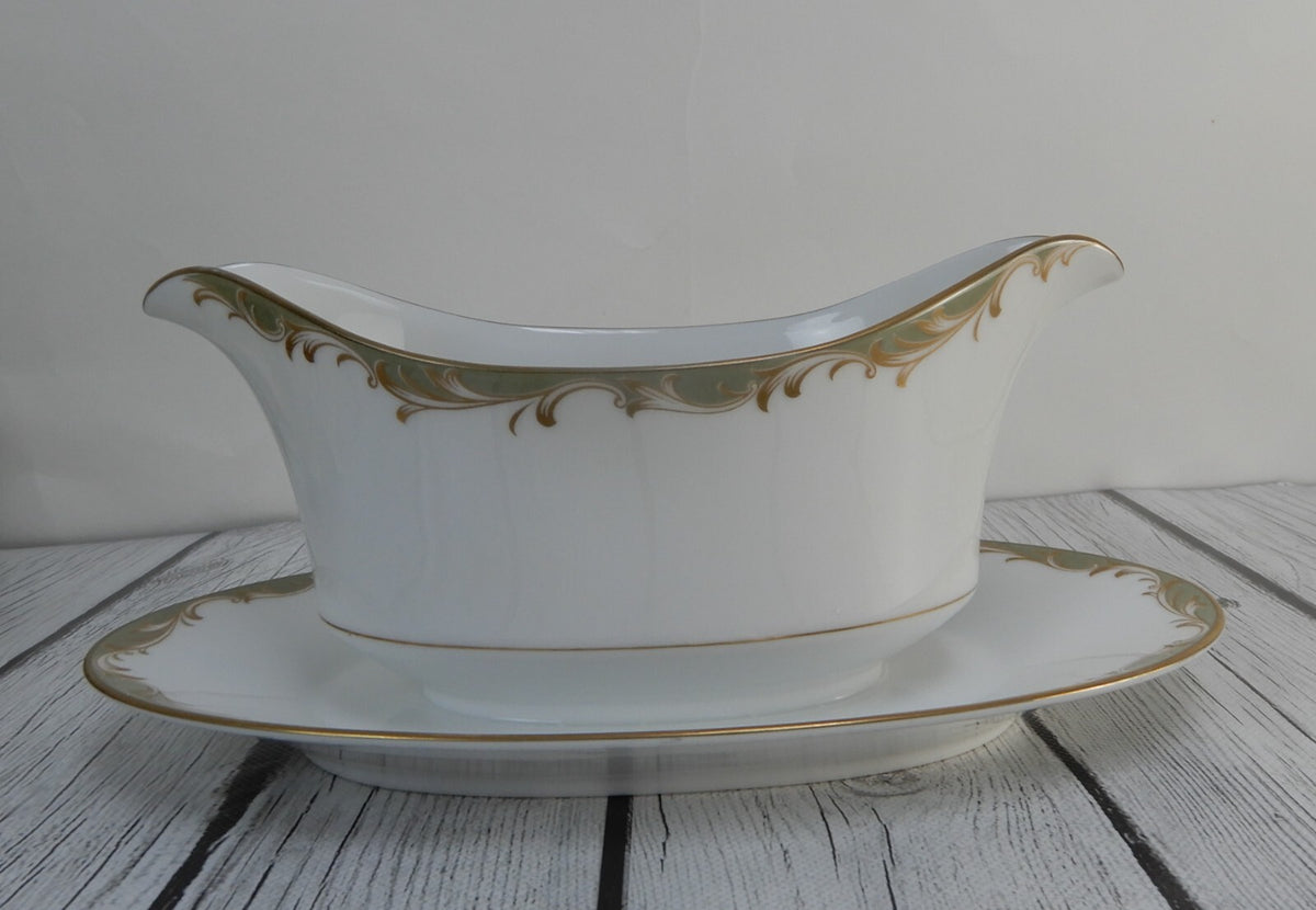 Vintage Sango China "Chateau" Set of Gravy Boat ,Sugar Bowl,Creamer
