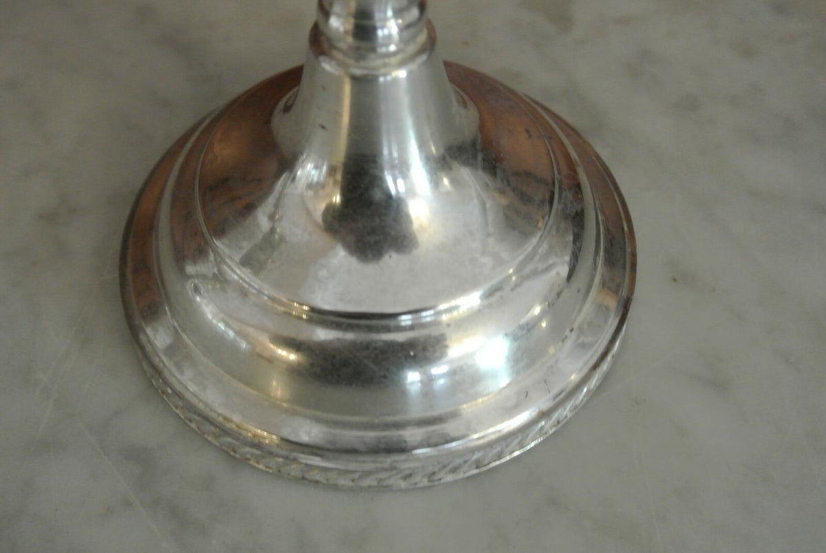 Antique Silver Plated Sheets Rockford S Co. 1875  Candle Holders -