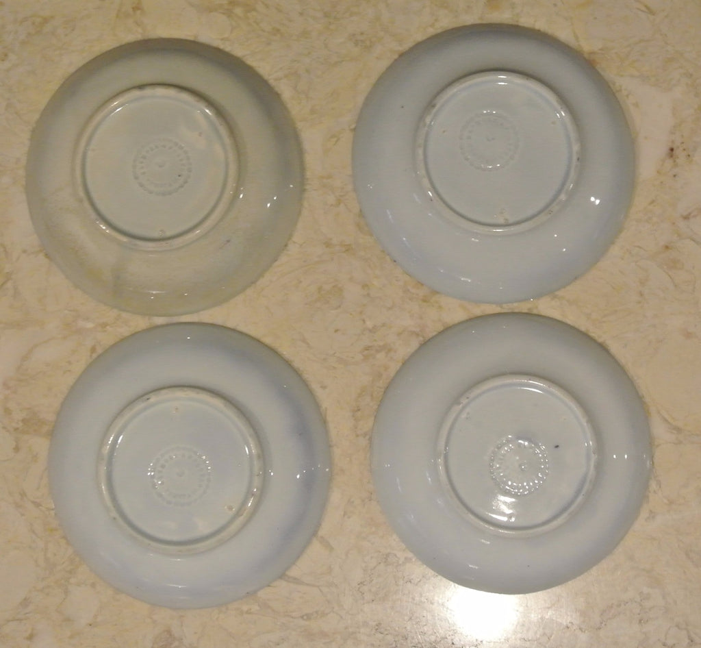 4 Elsmore & Forster Trumpet Flowers Purple Ironstone Bowls