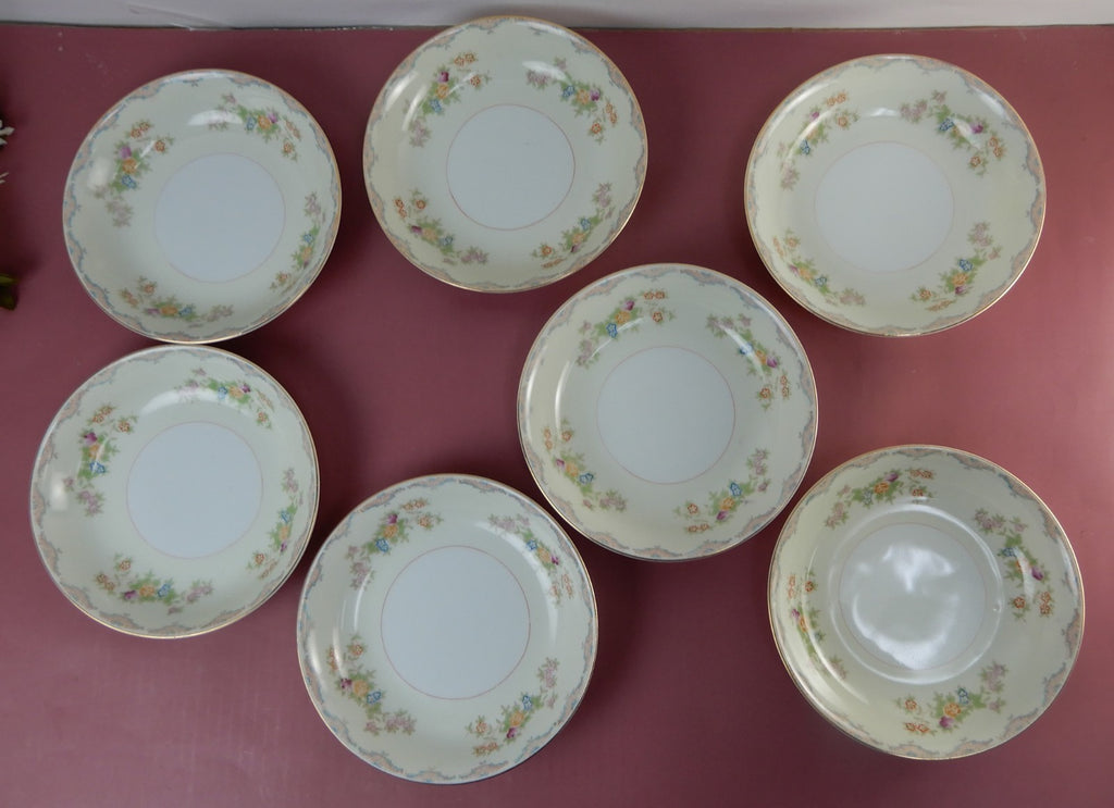 Vintage Set of 7 "Mayfair China" Made in Japan Soup Bowls