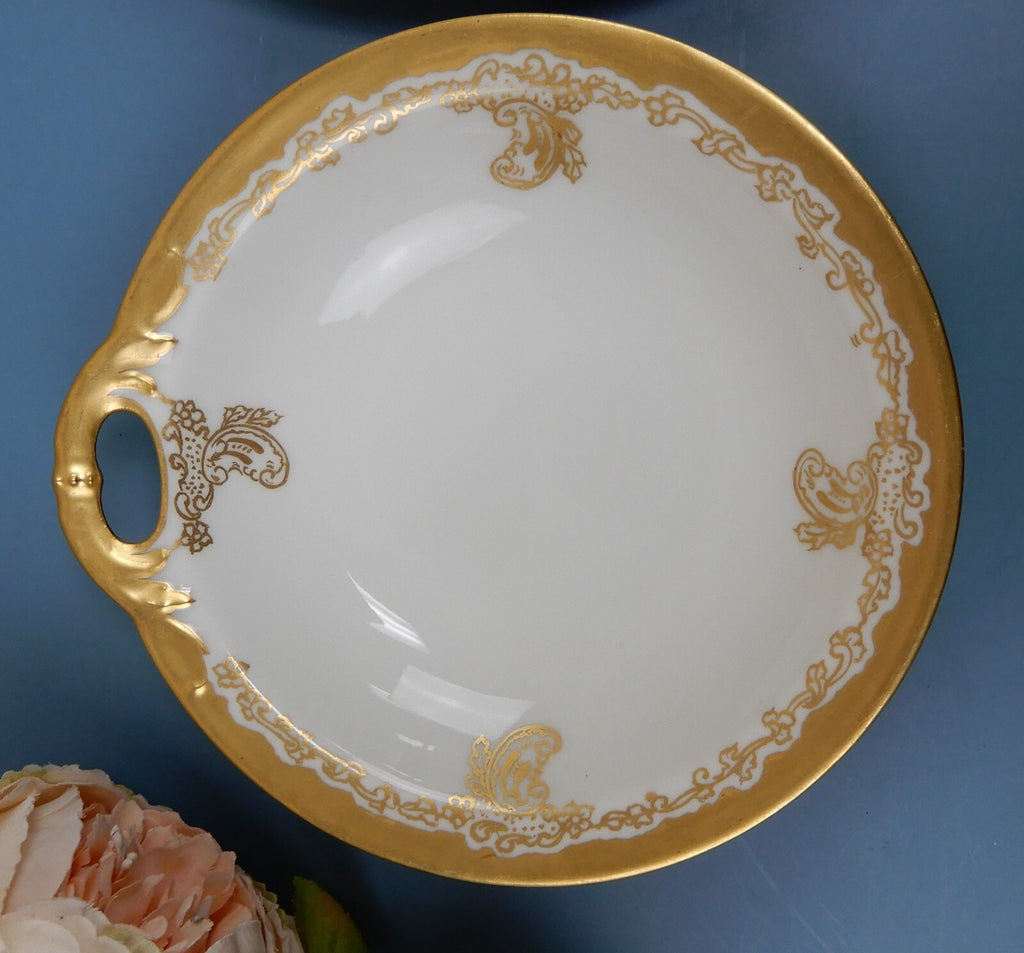 Antique Haviland France Gold Rim Haviland Limoges of France Bon Bon Serving Dish
