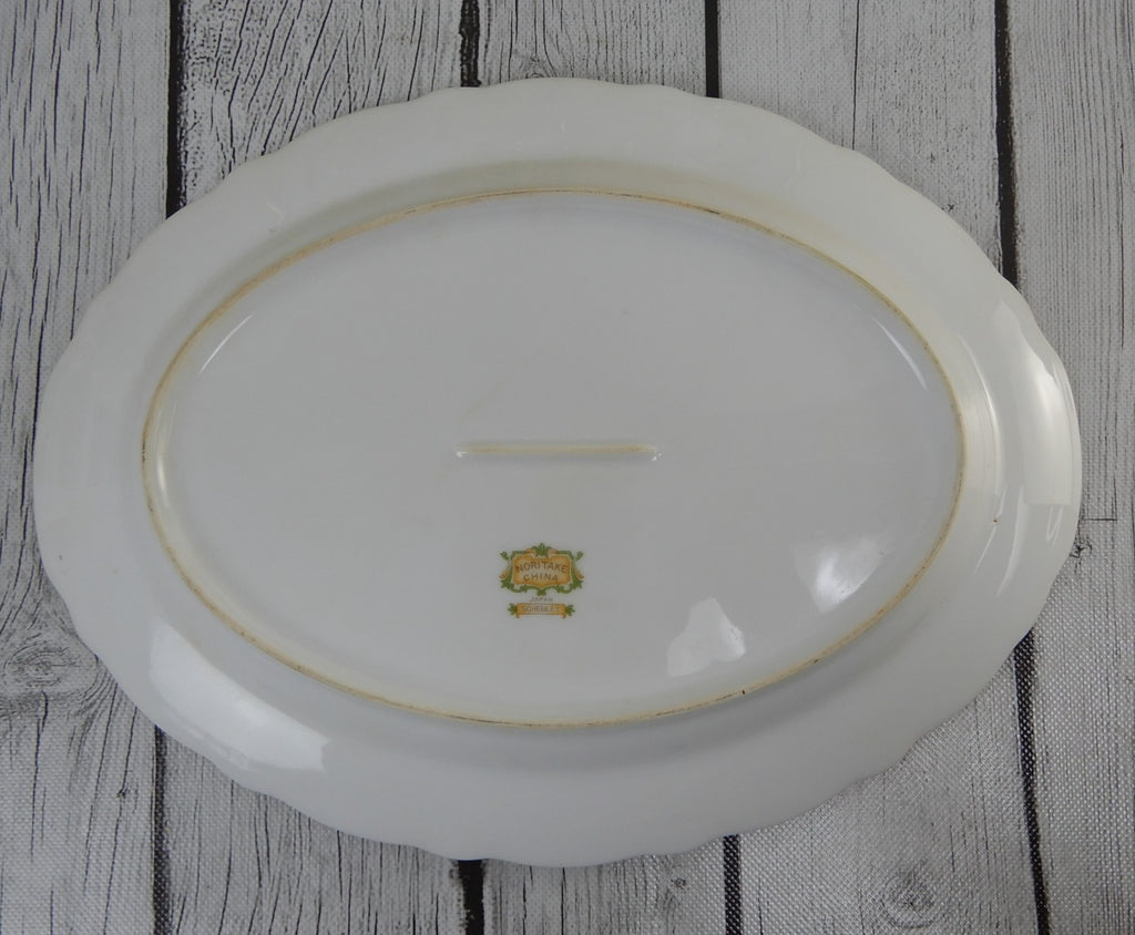 Vintage Noritake China "Schenley " Pattern Japan ~Two Platters, One Oval Bowl