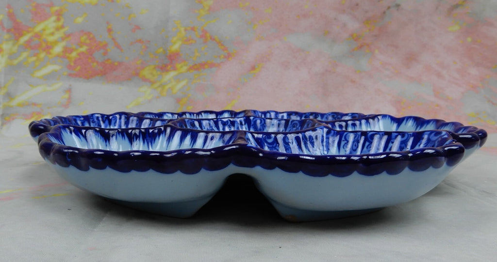Vintage Vestal Alcobaca Portugal Handcrafted Floral Serving Tray 12"