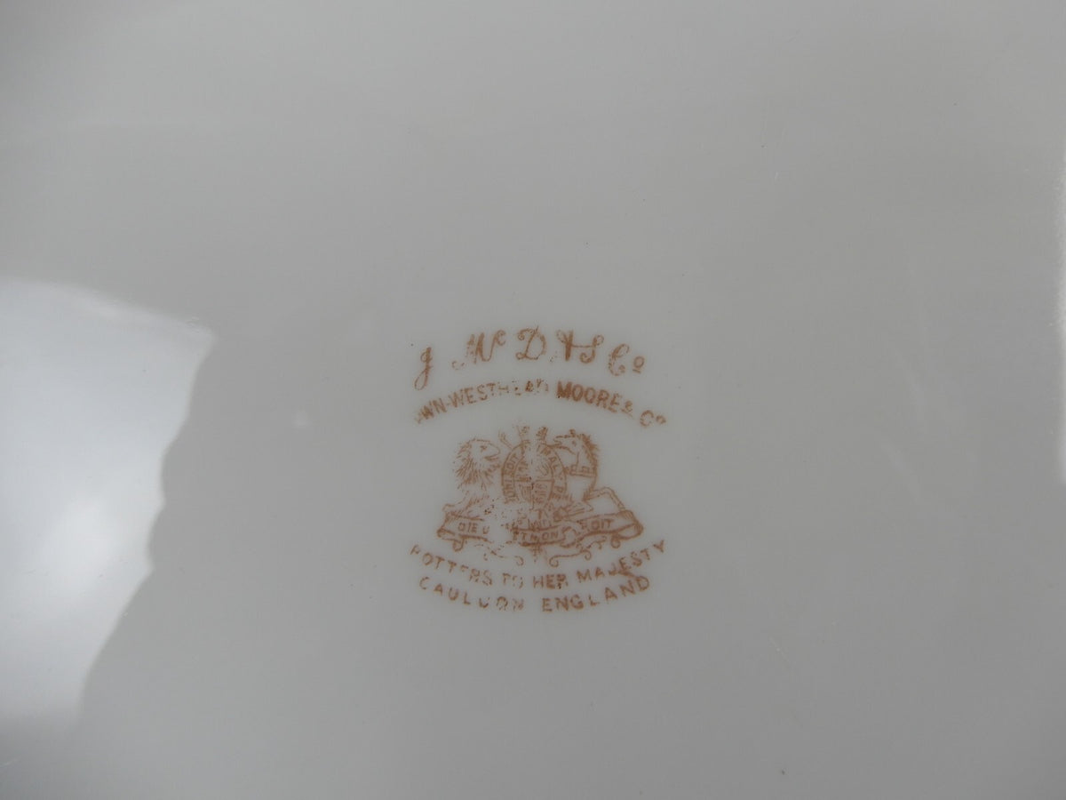 Vintage Cauldon England Potters to her Majesty 10-3/4" Cake Plate