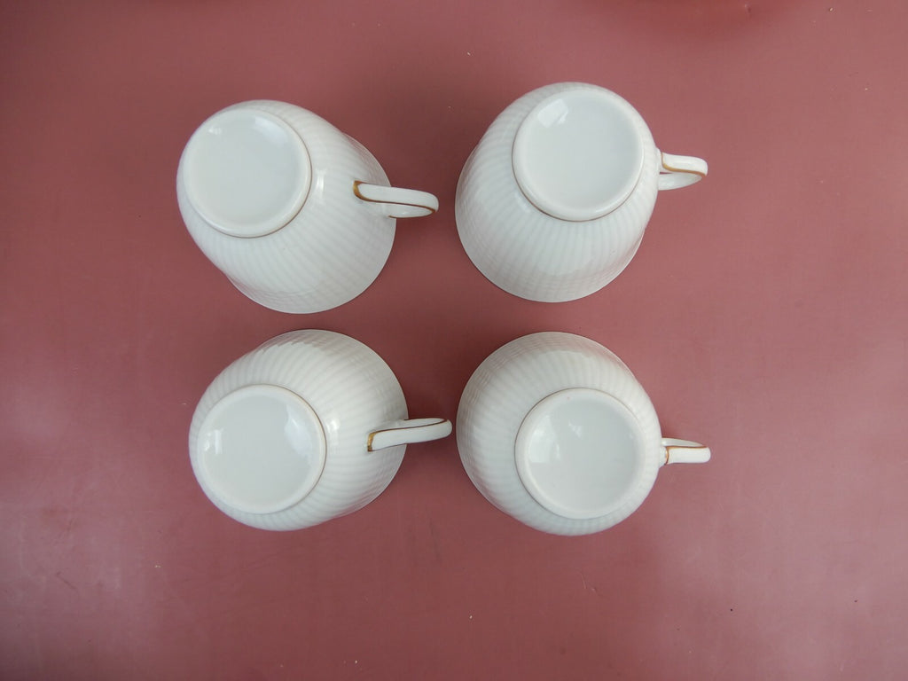 Rorstrand Sweden Pimpernel set of 4 Demitasse Cups and Saucers