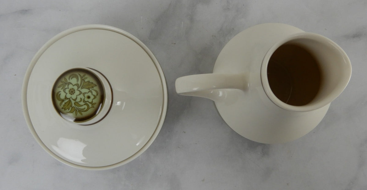 Noritake Expression China Japan "Moon Valley" Creamer and Sugar Bowl