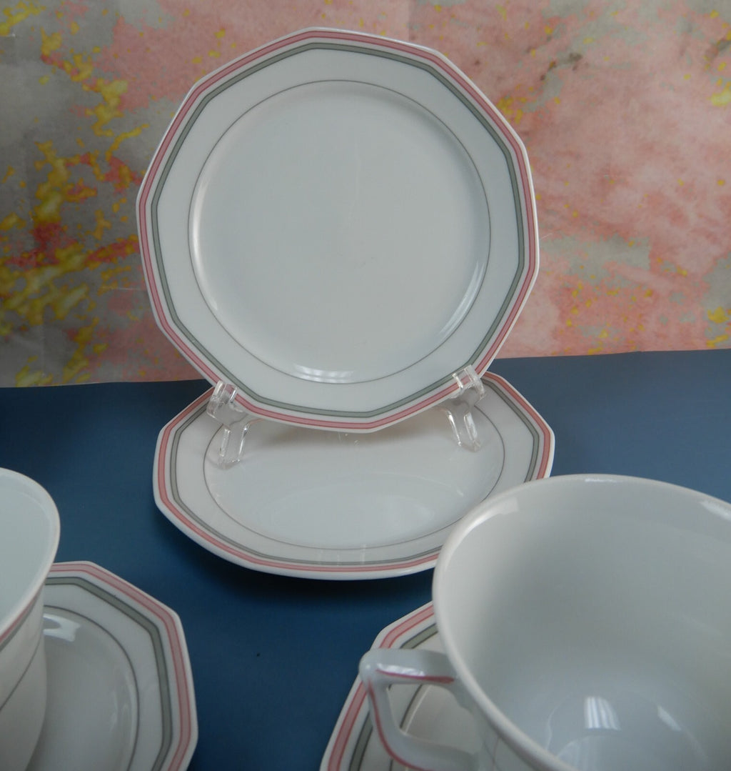 19 Piece Winterling Marktleuthen Bavaria Decor Spülmaschinenfest W/Stripes