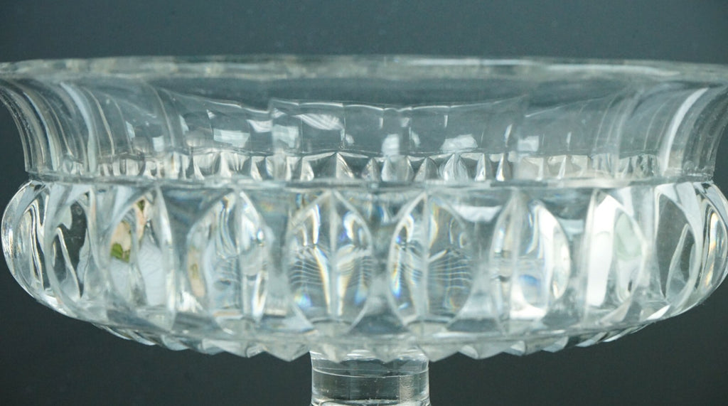 vintage Pressed Glass Pedestal Compote Candy Dish/Bowl Home Decor