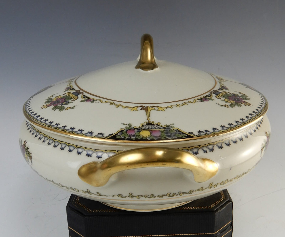 Vintage 1920 Noritake China Ivory "Colonade" Oval Vegetable Serving Bowl