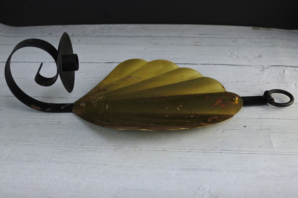 Vintage Wall Hanging Candlestick Holder Brass Heat Diffuser