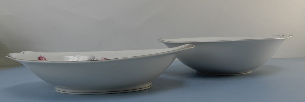 Vintage Meito Norleans China "Princess" One Oval Bowl and One Round Bowl