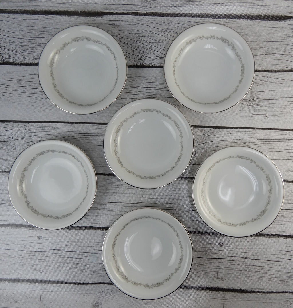 Six (6) Dessert Bowls Noritake China 6013 Crestmont Japan 5-/2"
