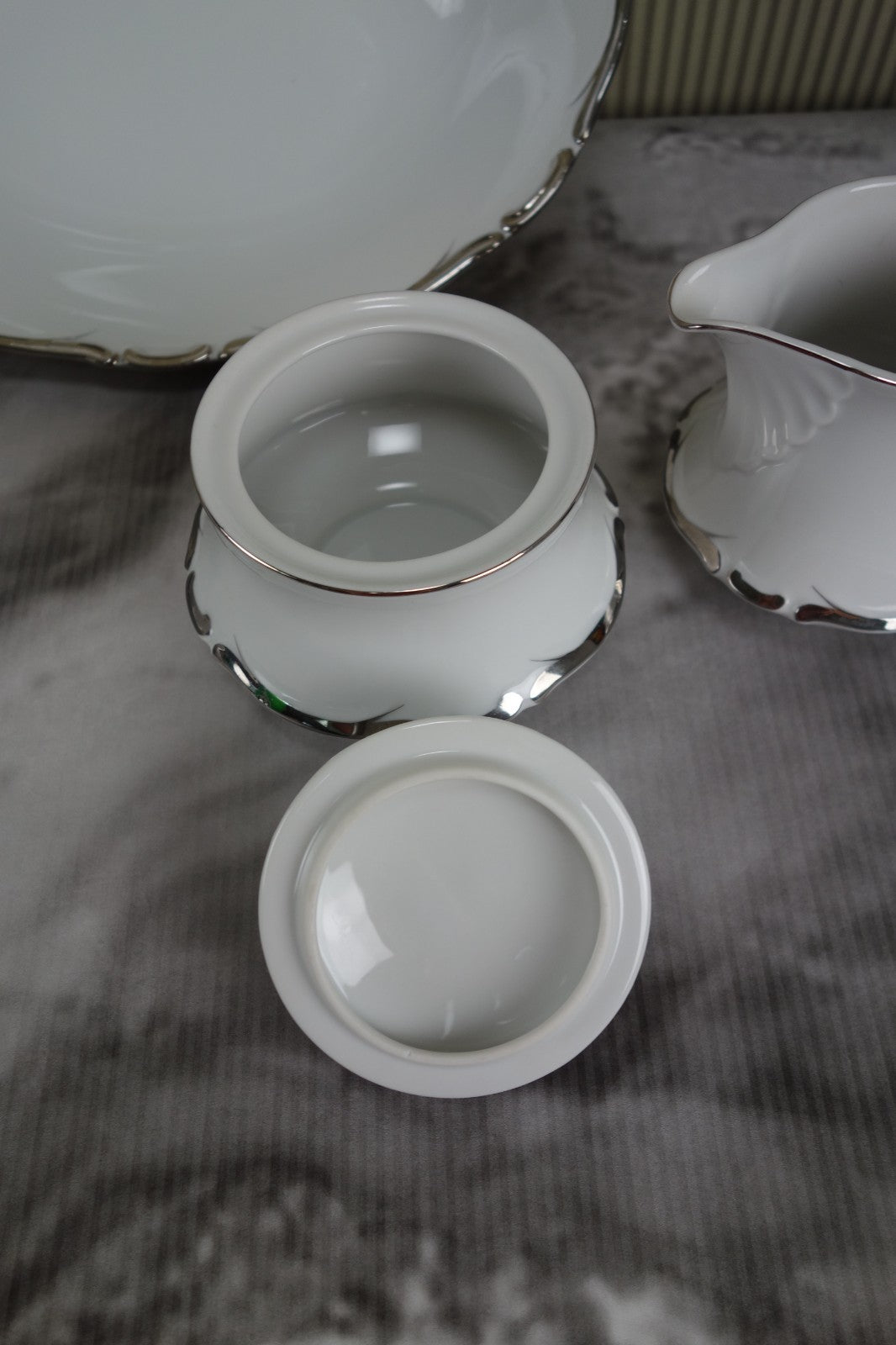 Harmony House "Starlight" Made in Japan~Oval Bowl,Gravy Boat,Creamer&Sugar Bowl