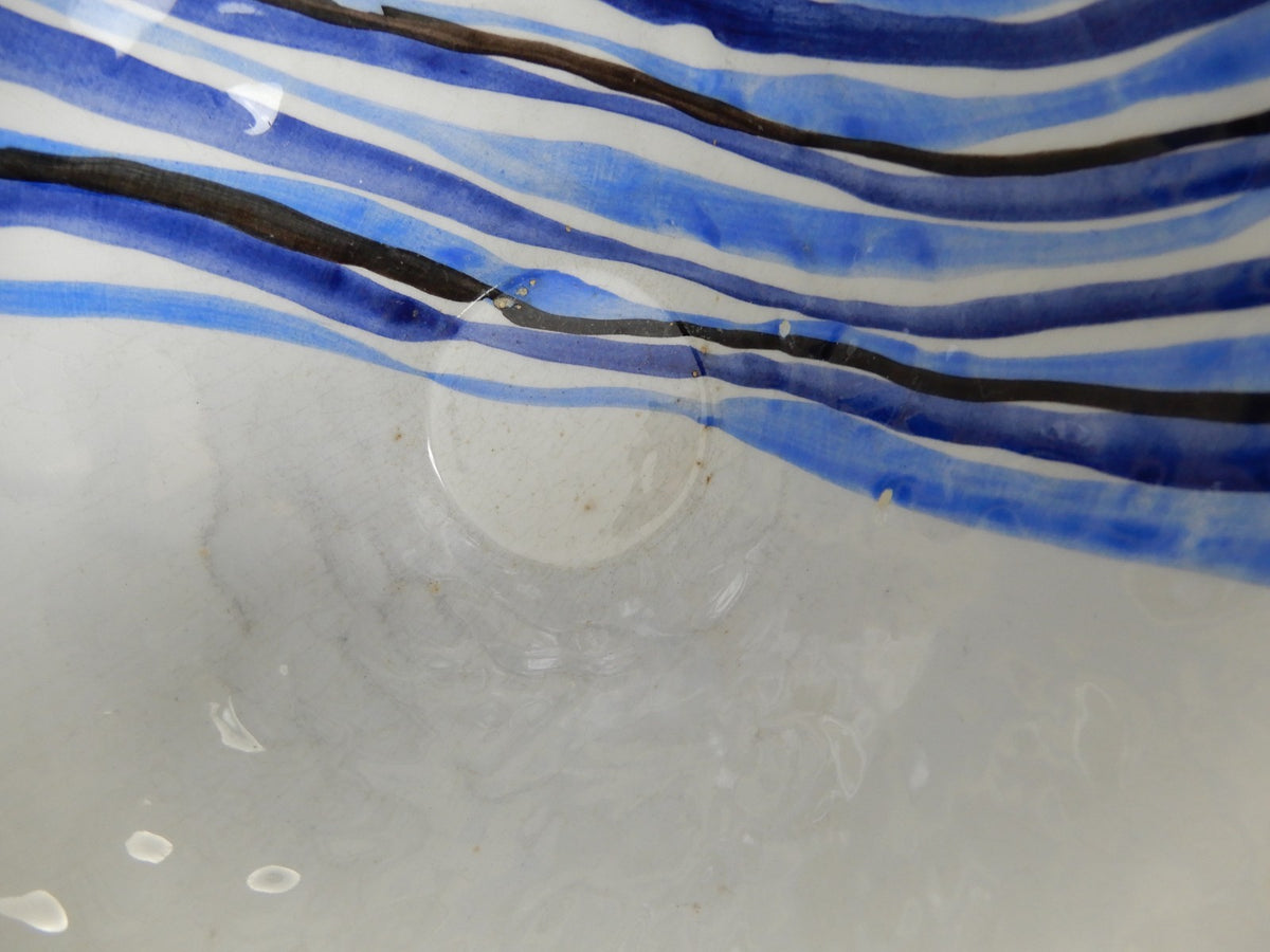 Two Zanolli Italian Hand Painted Bowls, Blue And White