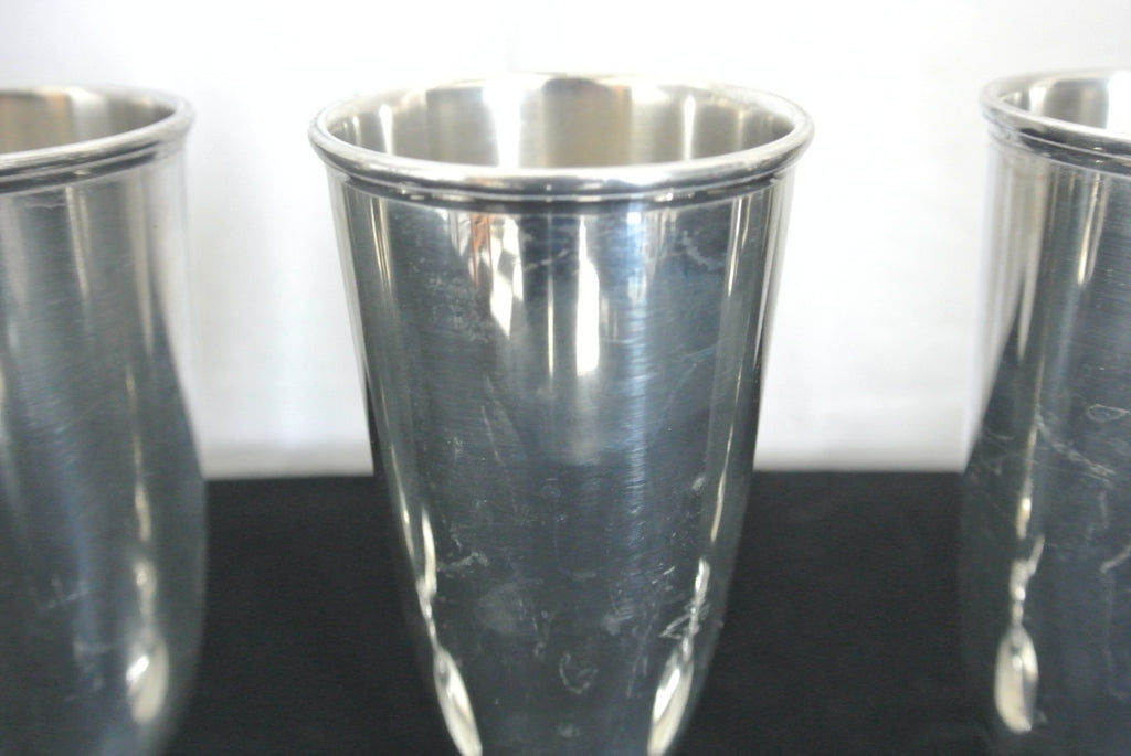 Set of 4 Selangor Pewter Goblets Glasses Sovereign Collection