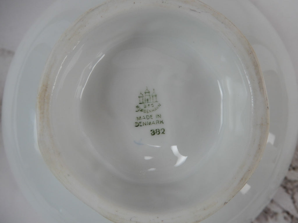 1950s Bing And Grondahl Denmark Edelweiss Blue Floral Compote/bonbonnière Dish