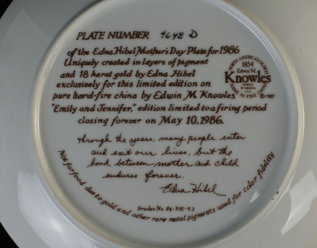 Lot Of Three Hibel Decorative Collector Plates Made By Knowles And Rosenthal