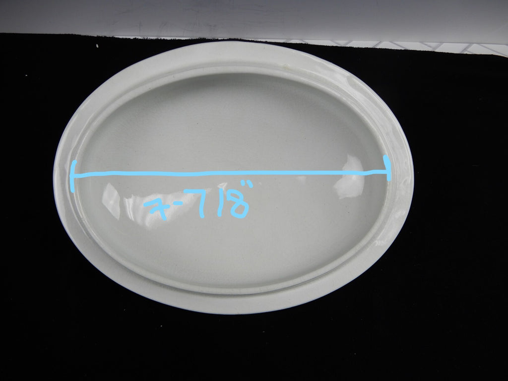 Antique J&G Meakin White Ironstone Casserole Dish Lid
