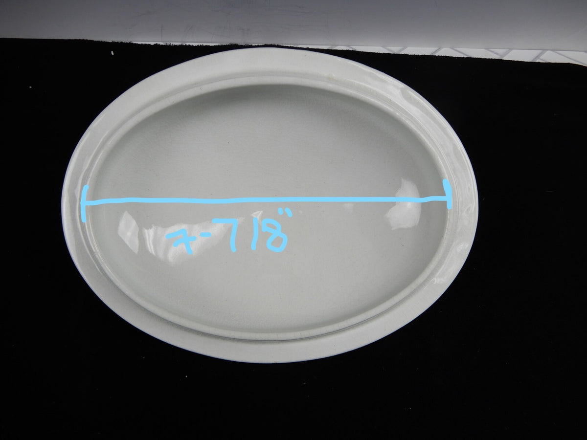 Antique J&G Meakin White Ironstone Casserole Dish Lid