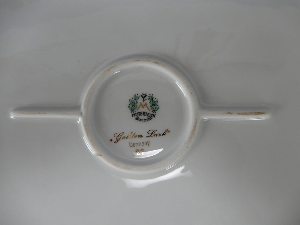 Vintage Mitterteich Bavaria Golden Lark  14-7/8" Made in Germany