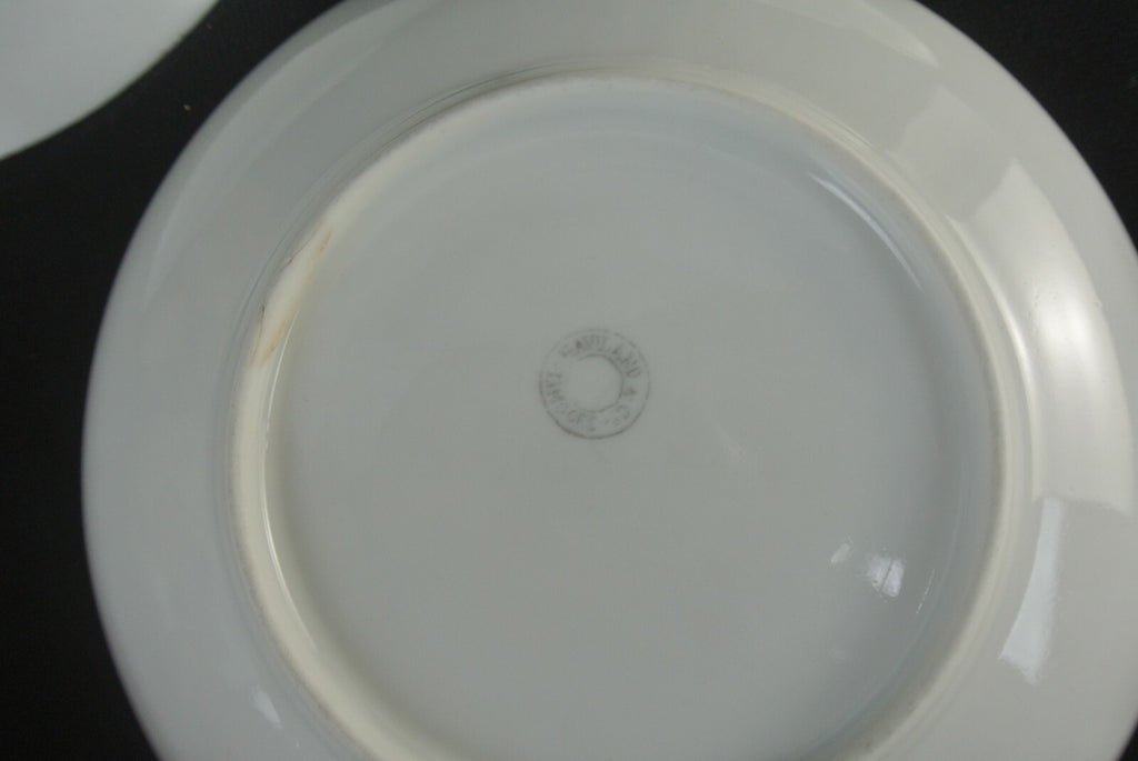 Mismatched Set Of 3 Thomas Bavaria Two Handle Cup And Haviland Limoges Saucers