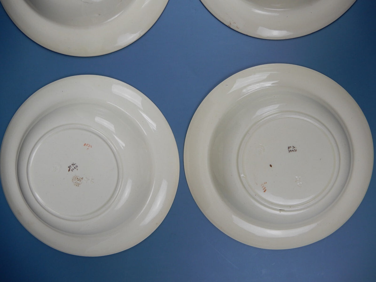 Vintage CJ & Sons China England Set of 4 Soup Bowls