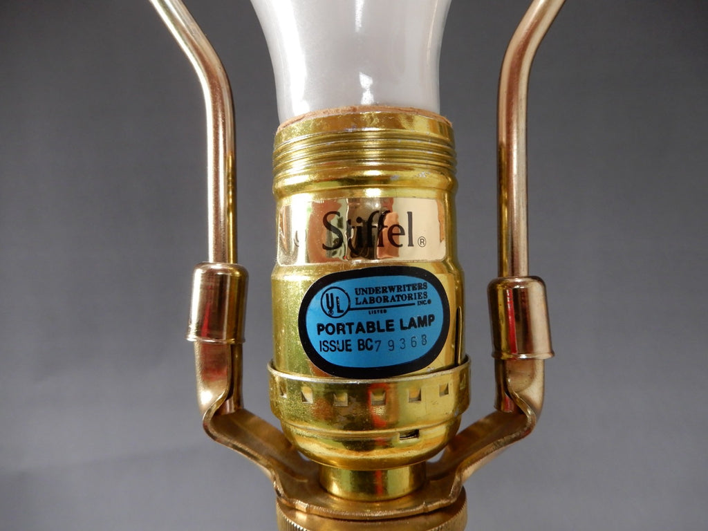 Vintage Stiffel Brass Candlestick Table Lamp 29-1/2" Tall