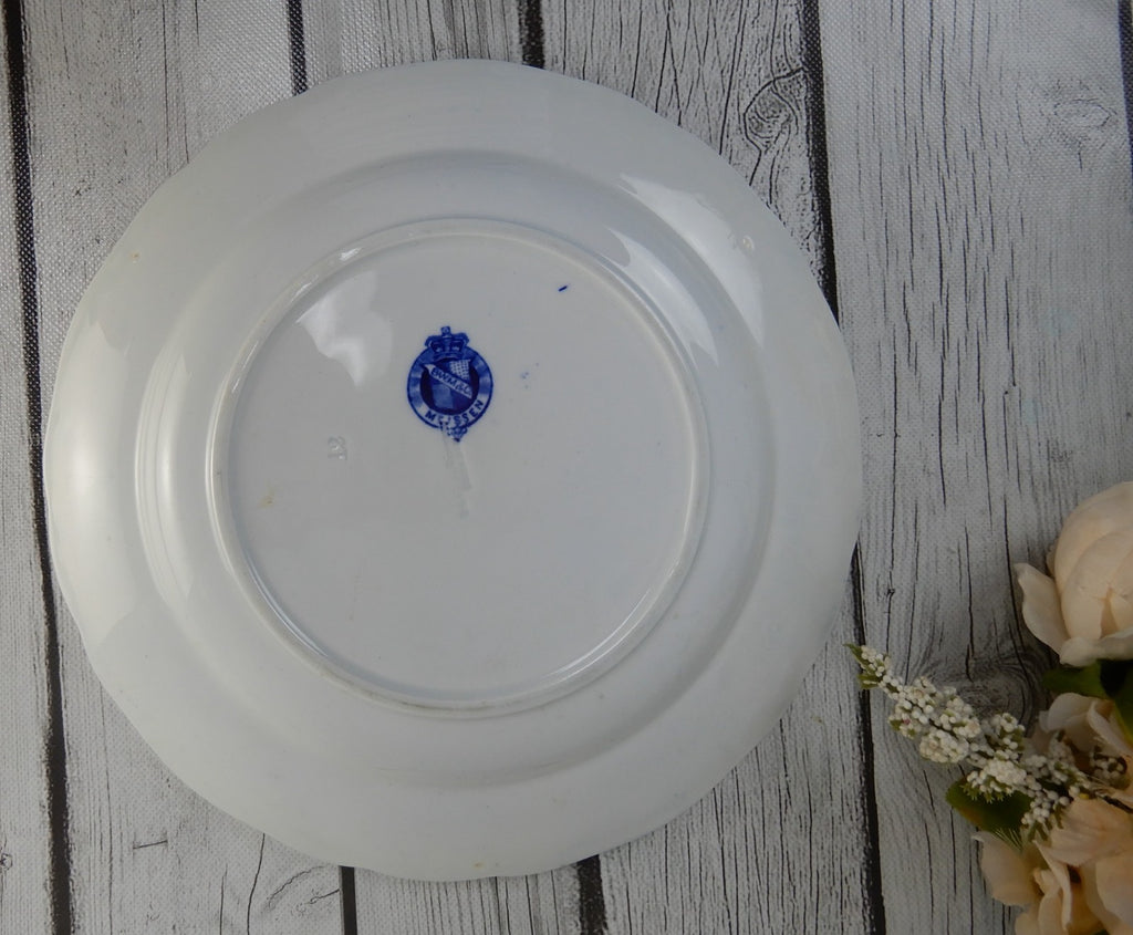 Antiq. c.1880s Meissen Brown Westhead Moore England Blue Onion Plate 9-3/4"