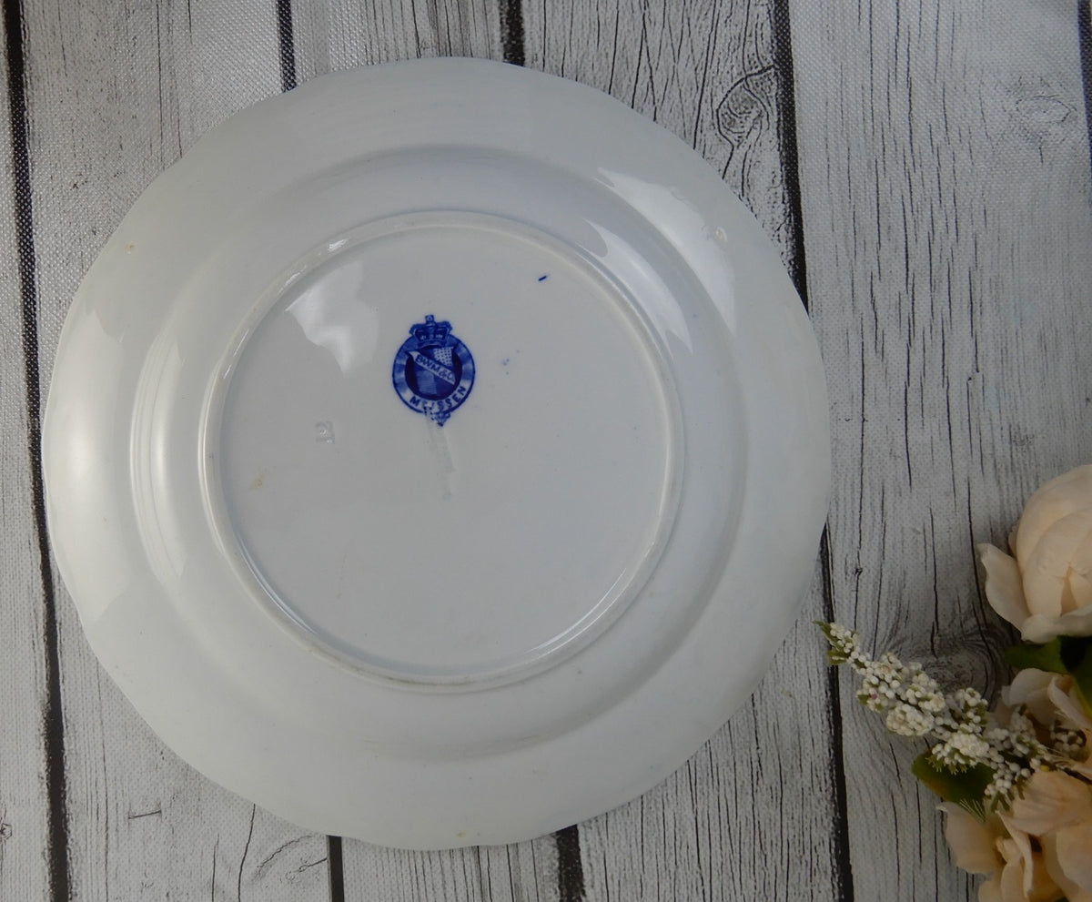 Antiq. c.1880s Meissen Brown Westhead Moore England Blue Onion Plate 9-3/4"