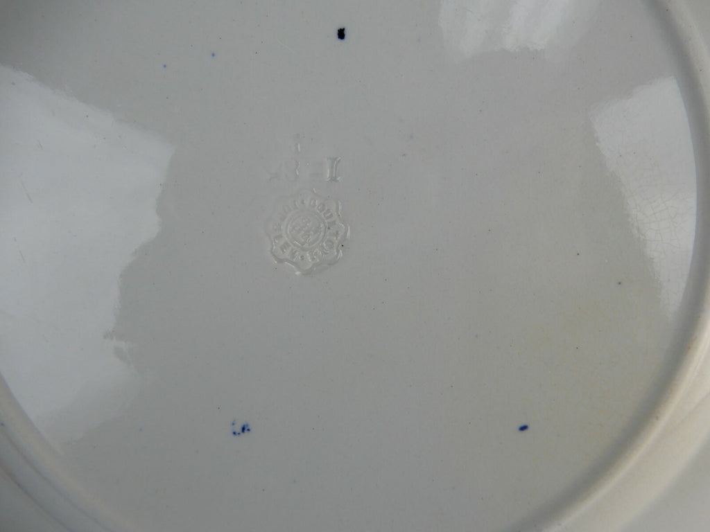 Antique Doulton Burslem Willow Pattern 10-3/8" Dinner Plate
