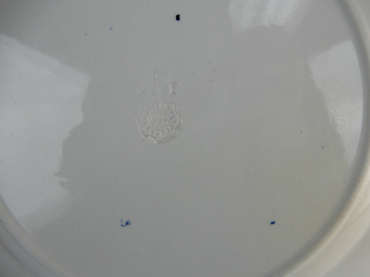 Antique Doulton Burslem Willow Pattern 10-3/8" Dinner Plate