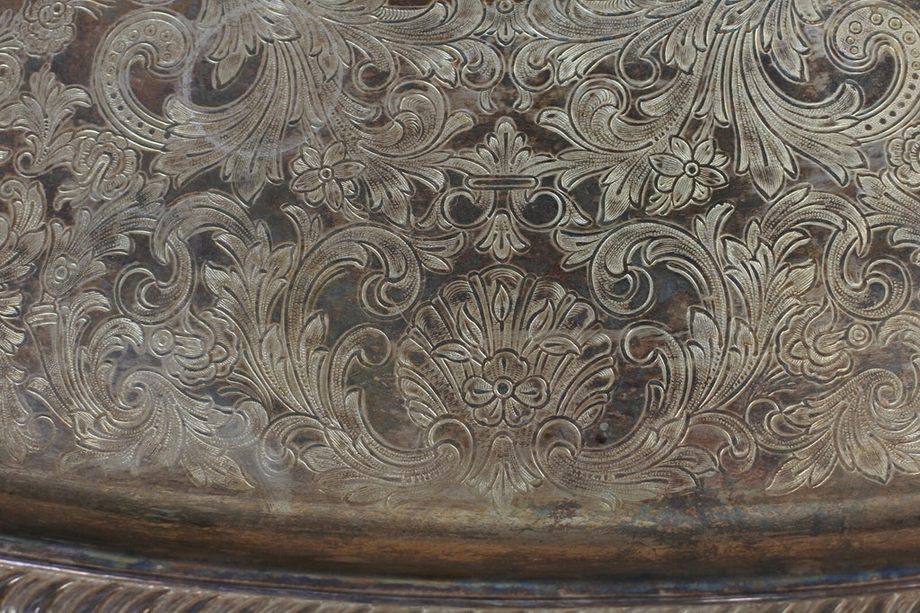 Vintage Leonard Silverplate Butler Tray With Handles