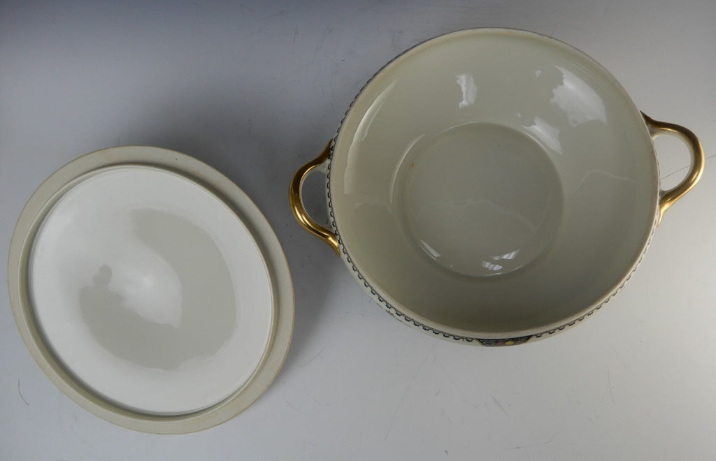 Vintage 1920 Noritake China Ivory "Colonade" Round Vegetable Serving Bowl
