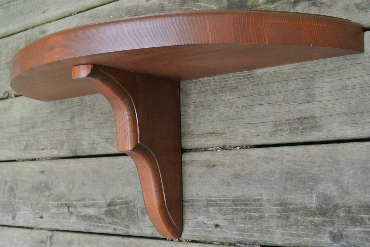 Vintage Heavy Wall Wood Shelf  24-1/2" Long