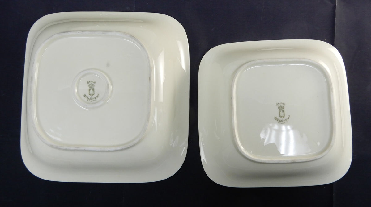 Eamag Schönwald Bavaria Serving Platters Bowls – Gold Cobalt Blue Rims