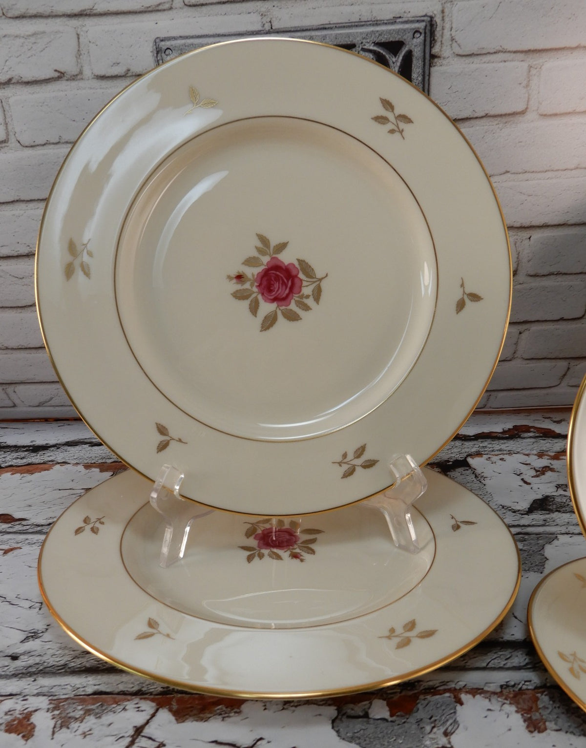 ~5 Replacement Plates Lenox Rhodora P471 Pattern Dinner,Salad,B/B Plates
