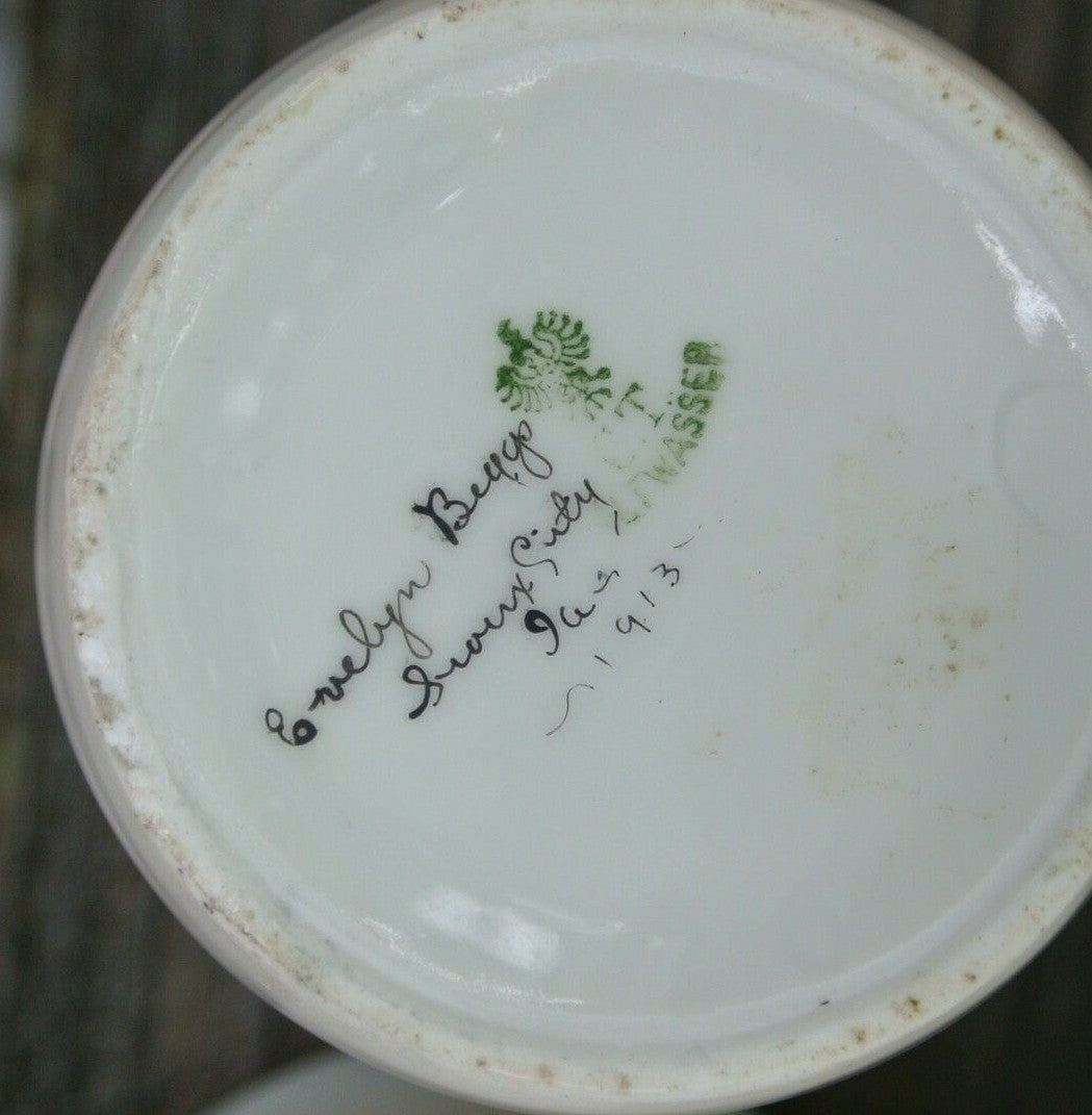 Vtge 1913  Lusterware Carl Tielsch (CT) Altwasser Sugar Bowl and Creamer Singed