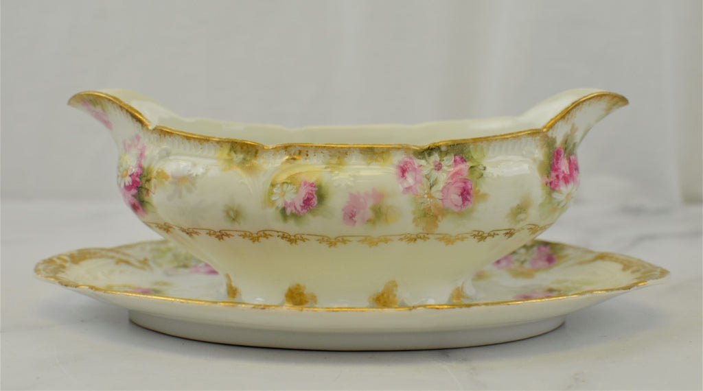GDA-France Haviland Limoges Toronto Winnipeg Pattern Gravy Boat